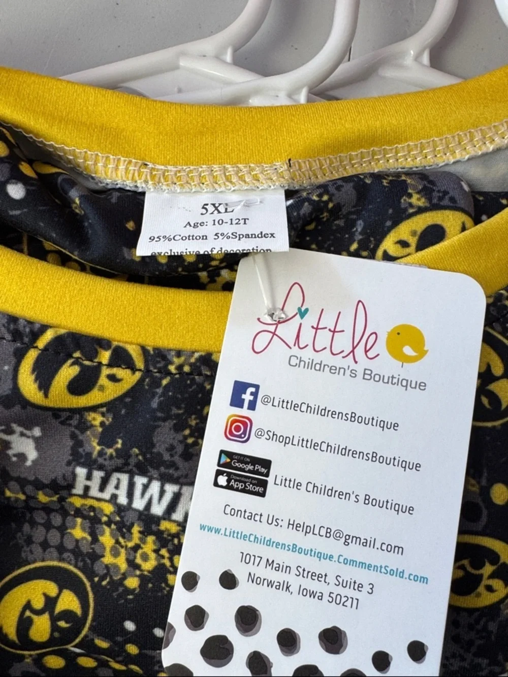 Iowa Hawkeyes Kids Pajamas - Black and Gold